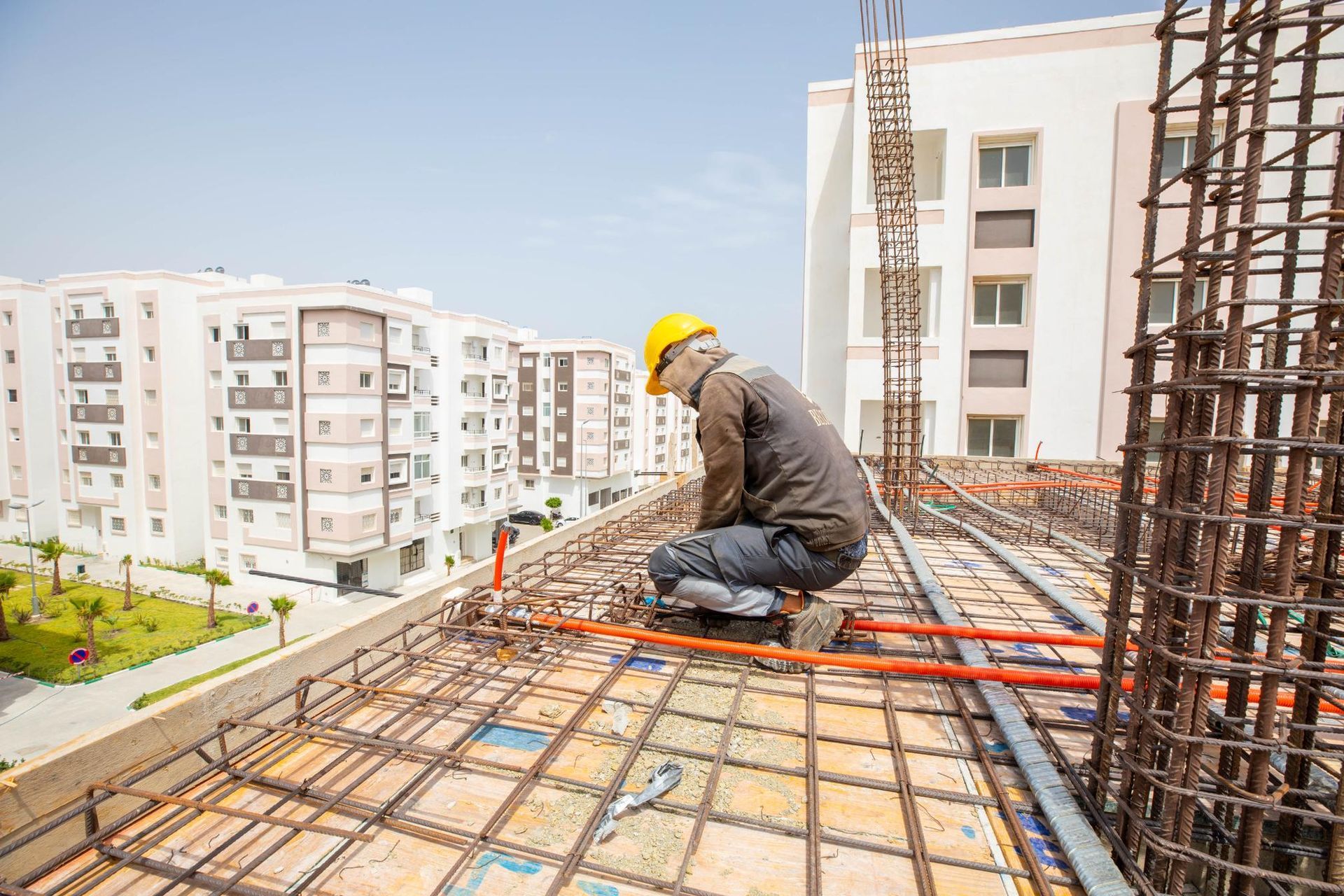 Chantier de post-tension