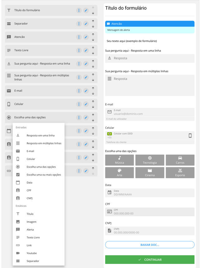 Uma imagem de um modelo de convite