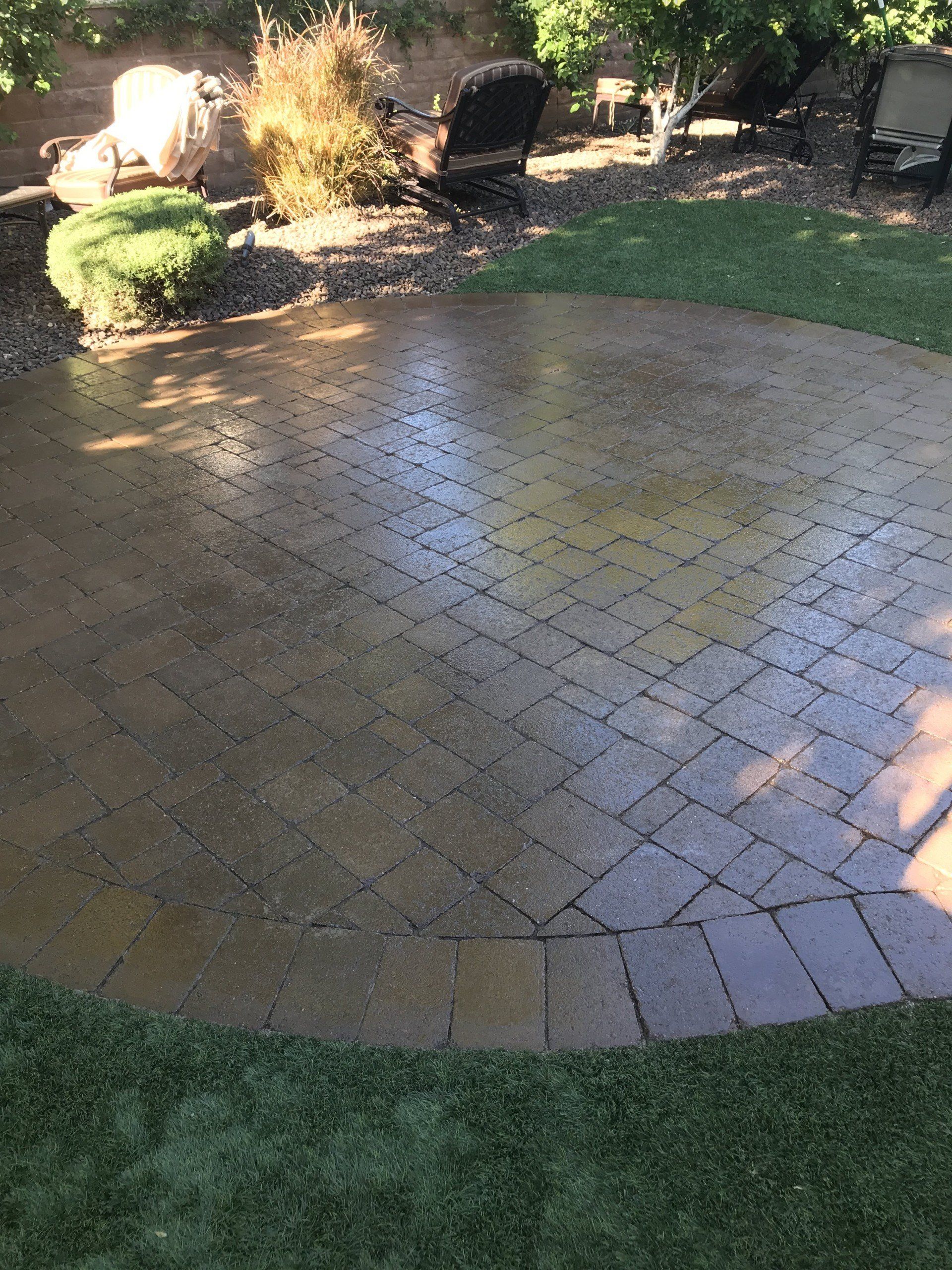concrete pavers clean and seal phoenix