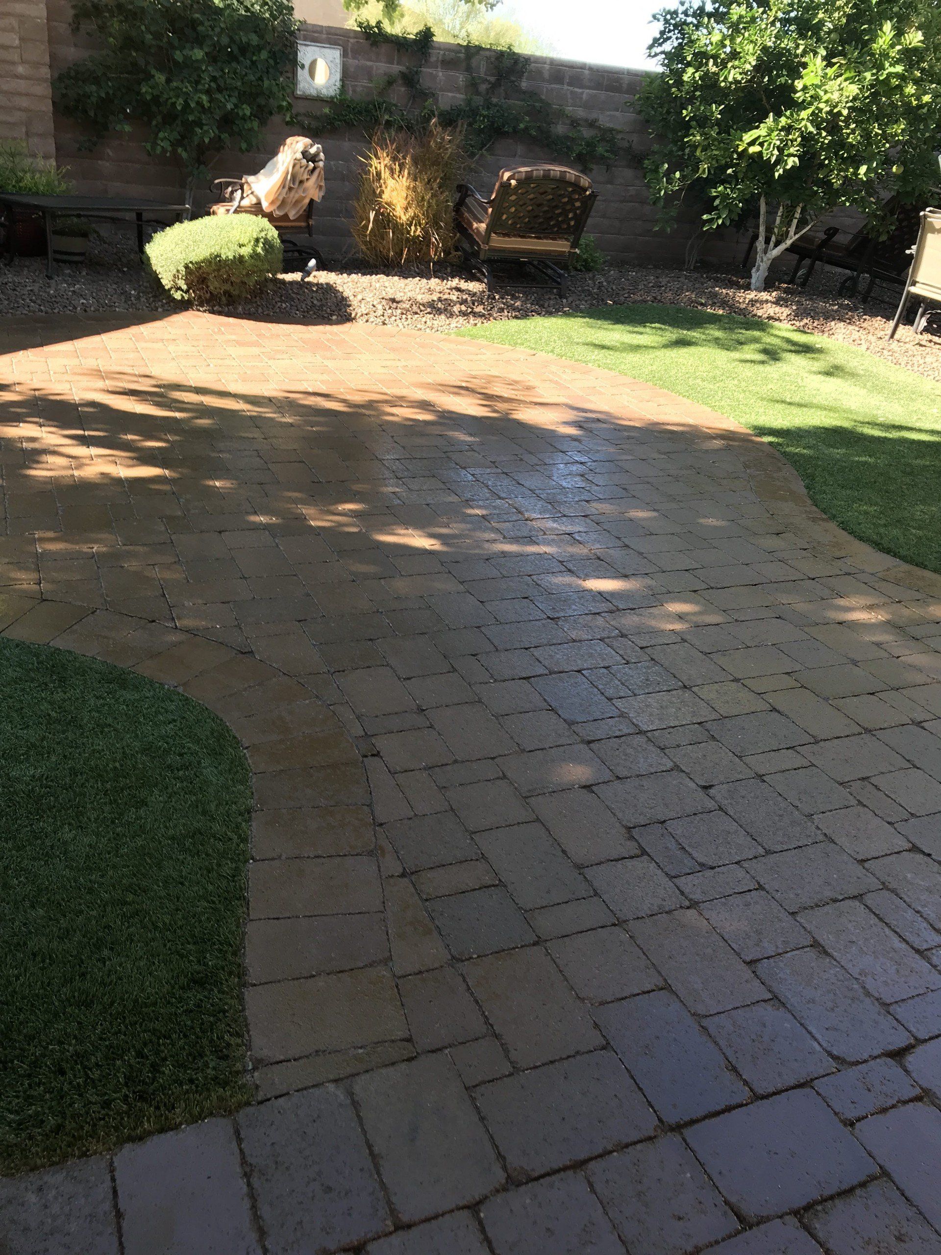 concrete pavers clean and seal scottsdale