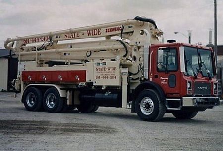 Pump Service — State-Wide Concrete Pumping Inc. Service Truck In Columbus, OH