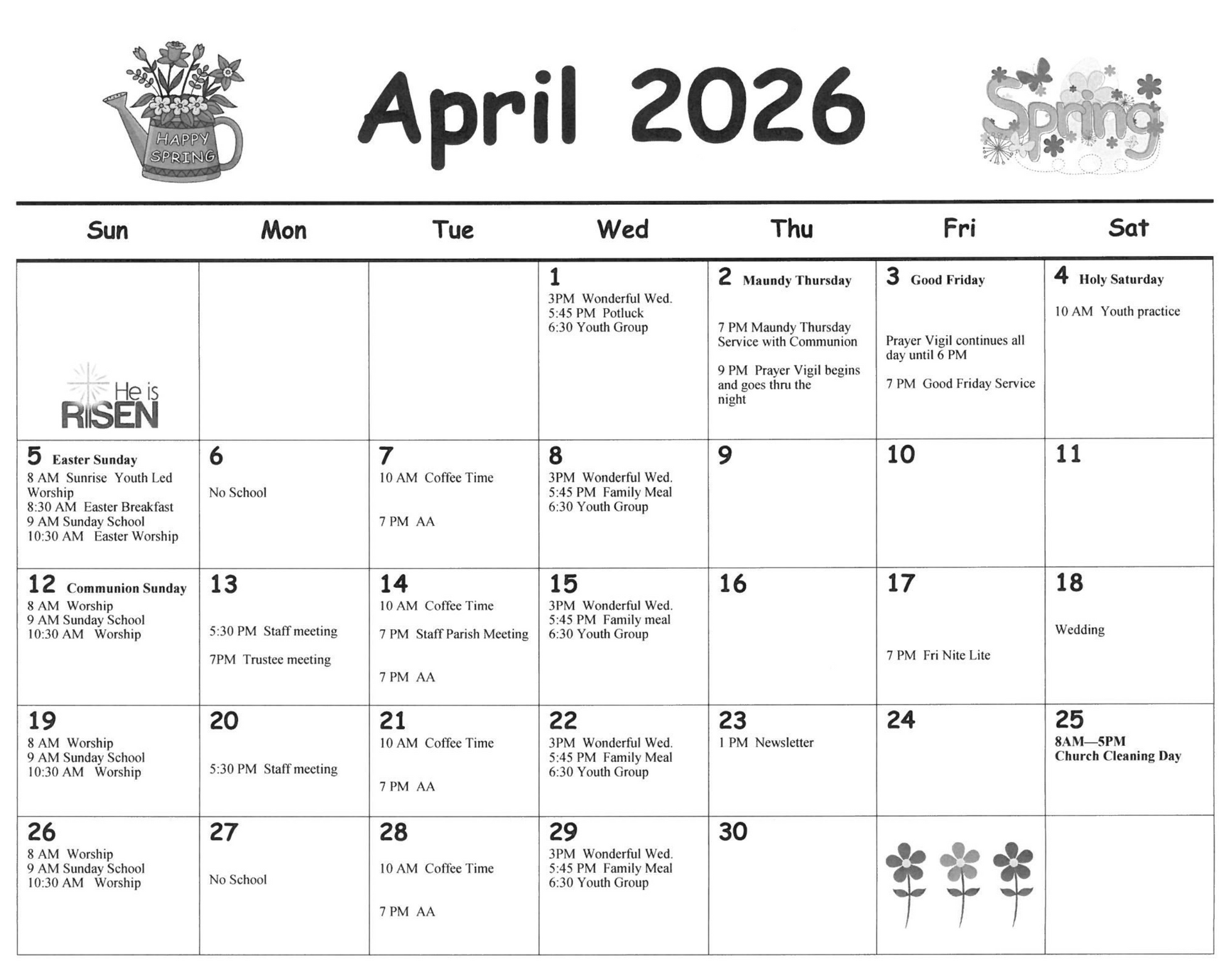 Events Calendar