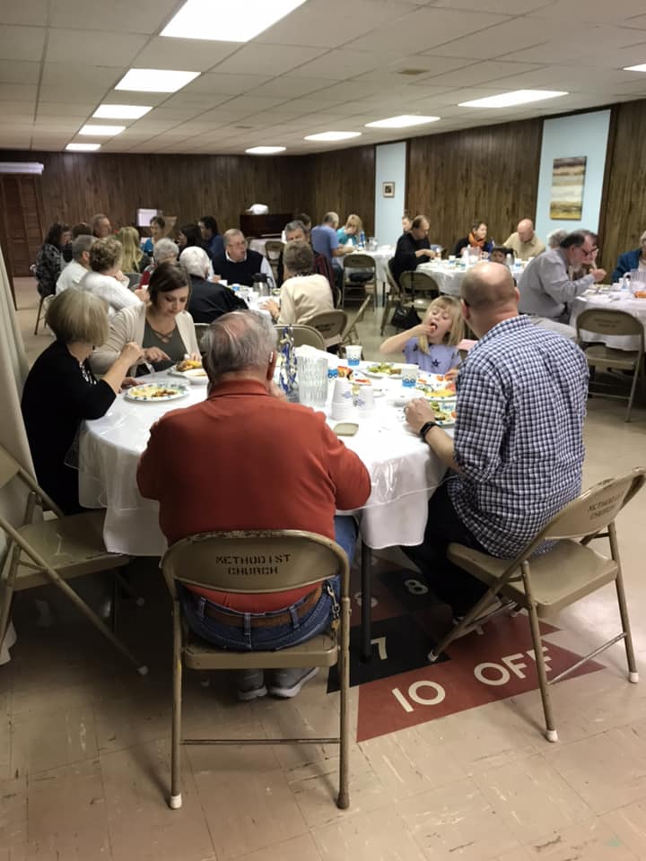 families having a meal