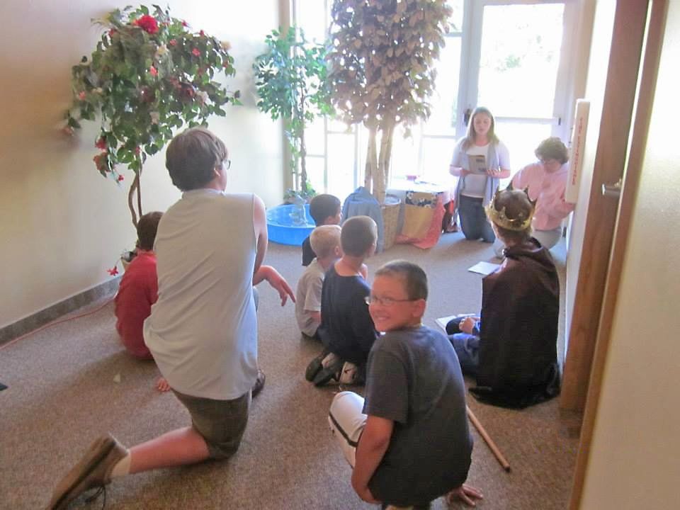children doing a group activity