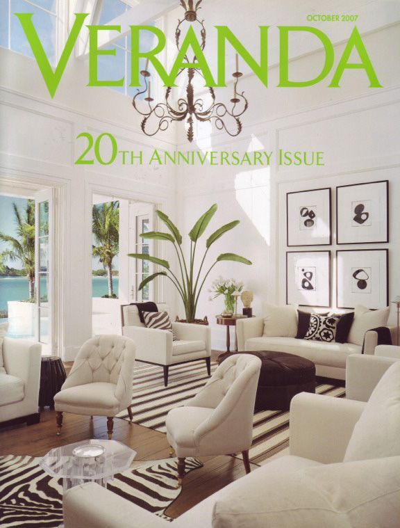 A 20th anniversary issue of veranda magazine