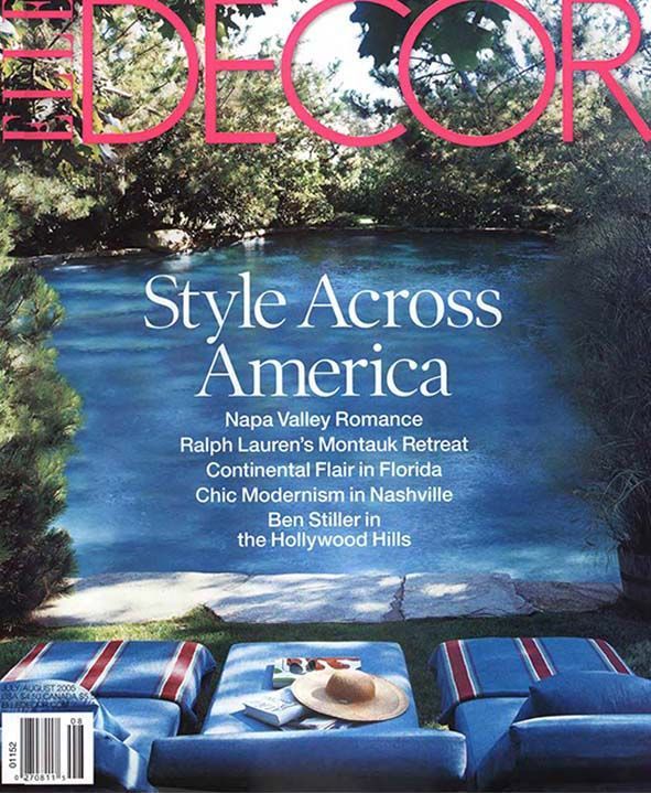The cover of a magazine titled style across america