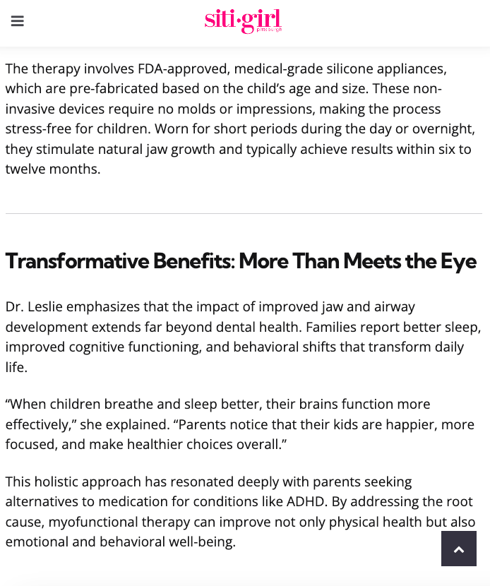 A screenshot of a website that says transformative benefits : more than meets the eye.