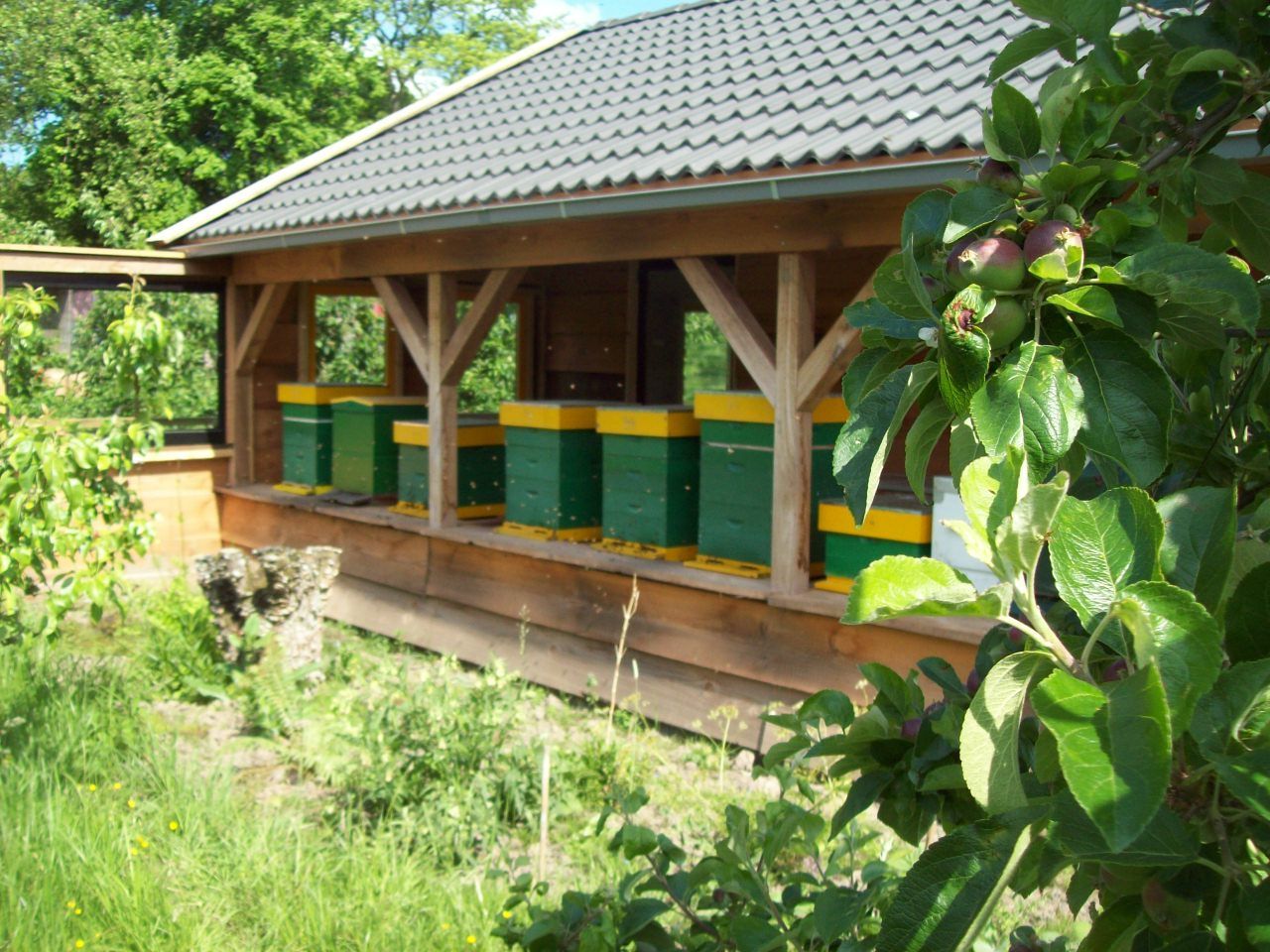 Bijenkasten van Stichting Bij de Heerlijkheid