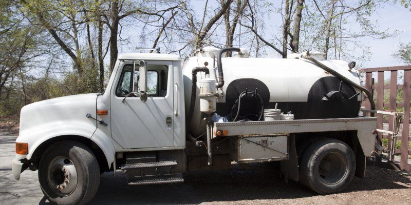 Septic Truck and Trees — Greenville, SC — American Waste Septic