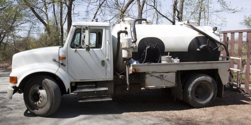 White Septic Truck — Greenville, SC — American Waste Septic