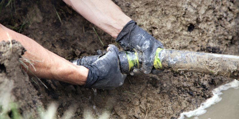 Man Pumping Tank Under the Ground — Greenville, SC — American Waste Septic