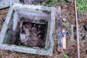 Septic Tank Before Cleaning — Greenville, SC — American Waste Septic