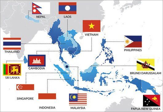 Asia Pacific Country Map