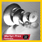 A poster for martyn price fasteners shows a bunch of different types of fasteners