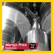 A picture of a machine that says martyn price fasteners