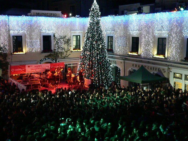 Albero gigante natalizio ecologico