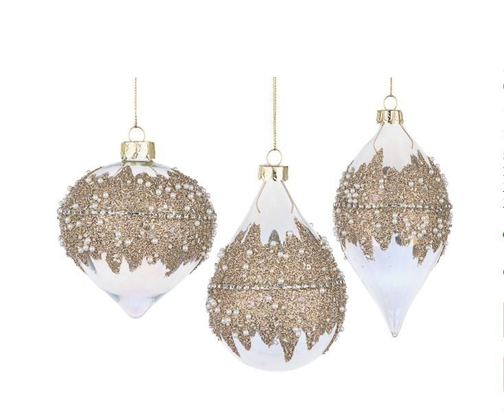 Set sfere di vetro per albero di Natale