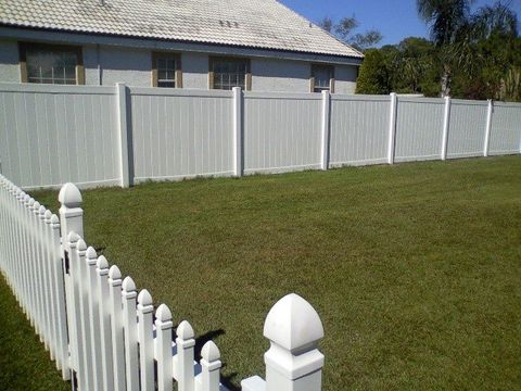 White Vinyl Fence — Navarre, FL — The Fence Company