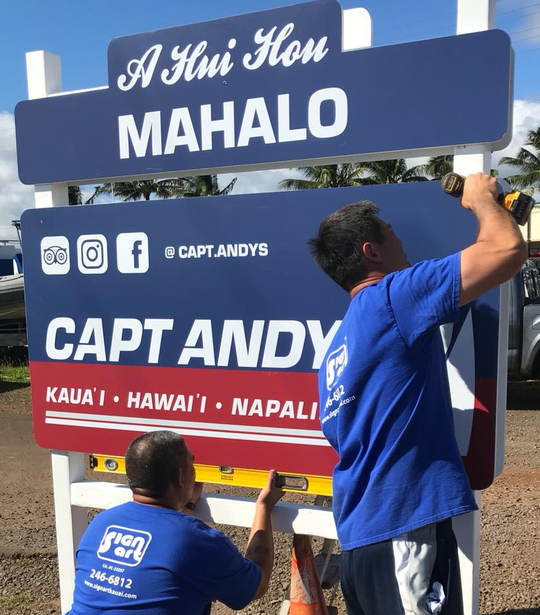 Full Service Sign Shop Lihue, HI Sign Art