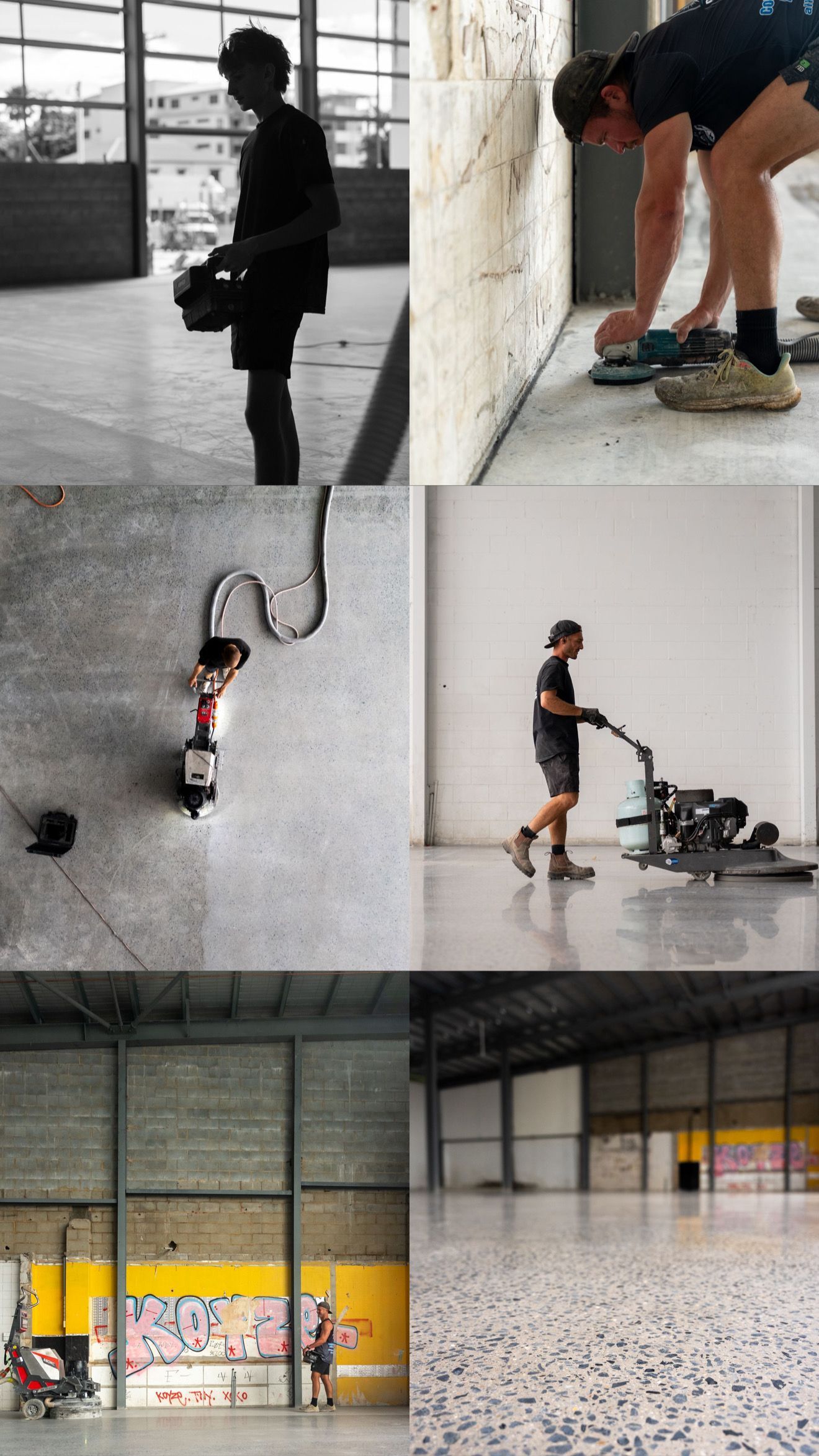 A Man Is Standing On Top Of A Roof Spraying Water — All Grind & Coat in Cairns, QLD