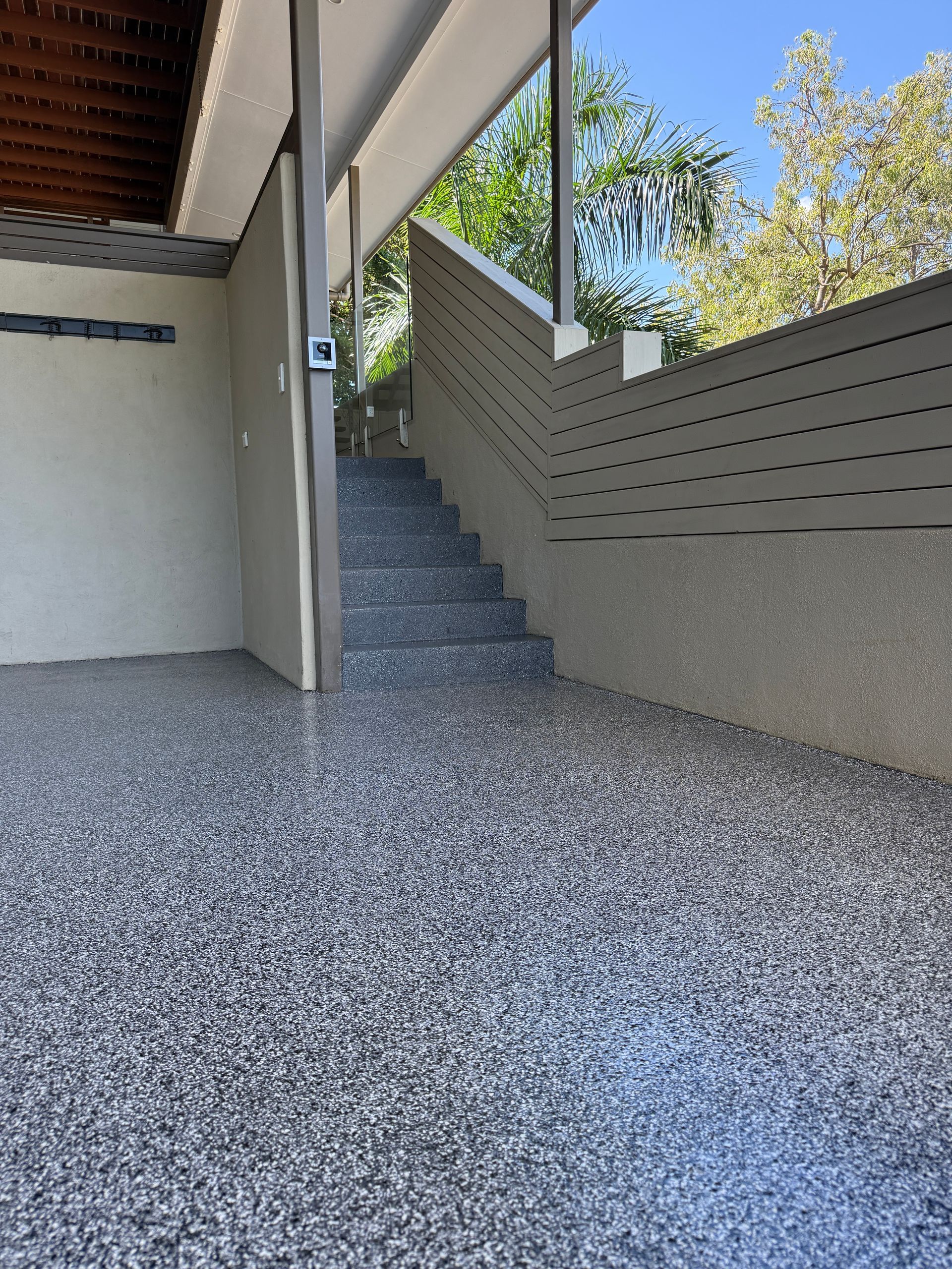 Exterior View Of Stairs Leading Up To A Home — All Grind & Coat in Cairns, QLD