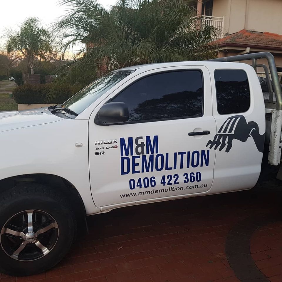 M&M Demolition pickup truck | Sydney, NSW | M & M Demolition Pty Ltd