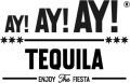 AY! AY! AY! Tequila logo with starry line and