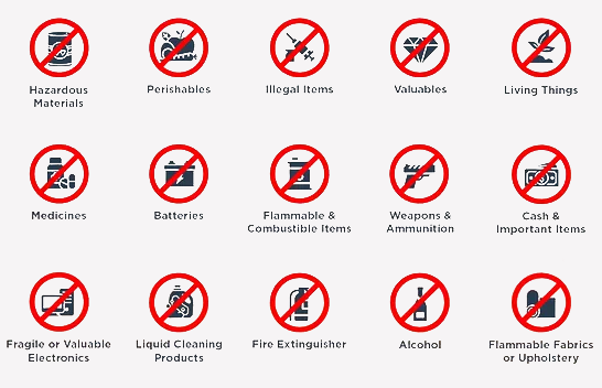 A set of red circles with no signs on them