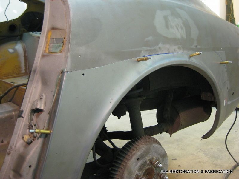 A car is being restored by a federation & fabrication company