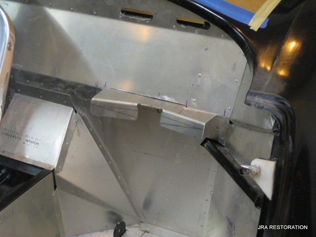 A piece of metal is being restored by jra restoration