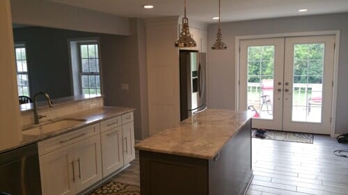 Basement Remodel State College — Kitchen with Glass Door in State College, PA
