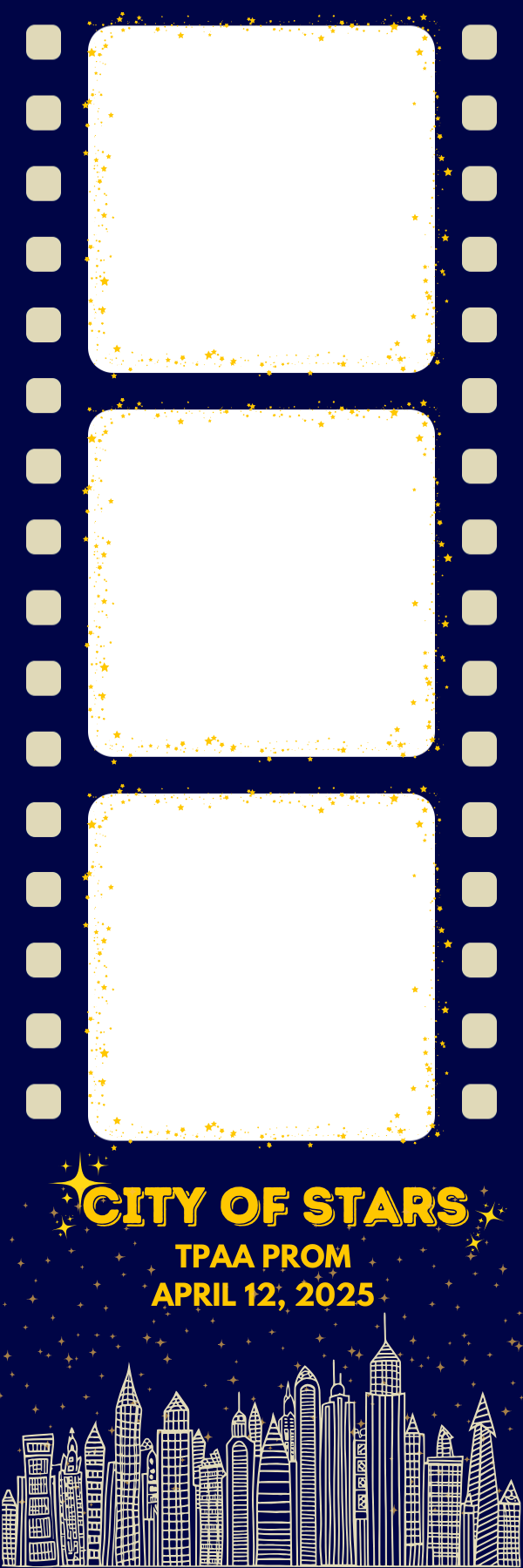 Blue Photo Booth Template