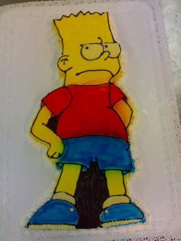 torta con Bart Simpson