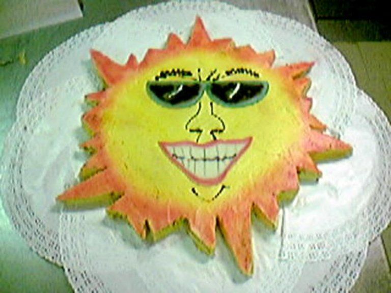 torta con sole