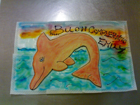 torta con delfino