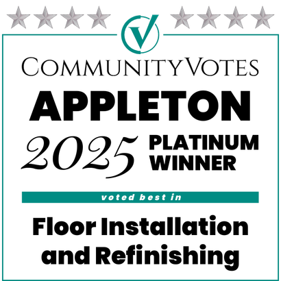 Community votes appleton 2025 platinum winner voted best in floor installation and refinishing