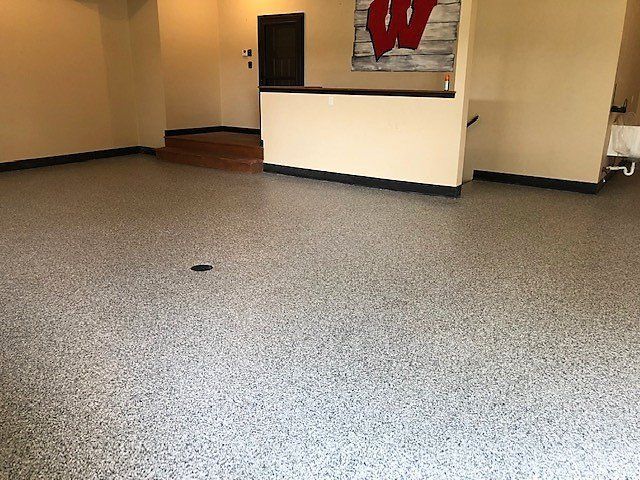 Gray Colored Residential Flooring — Greenville, WI — Renew Garage Floor Coatings