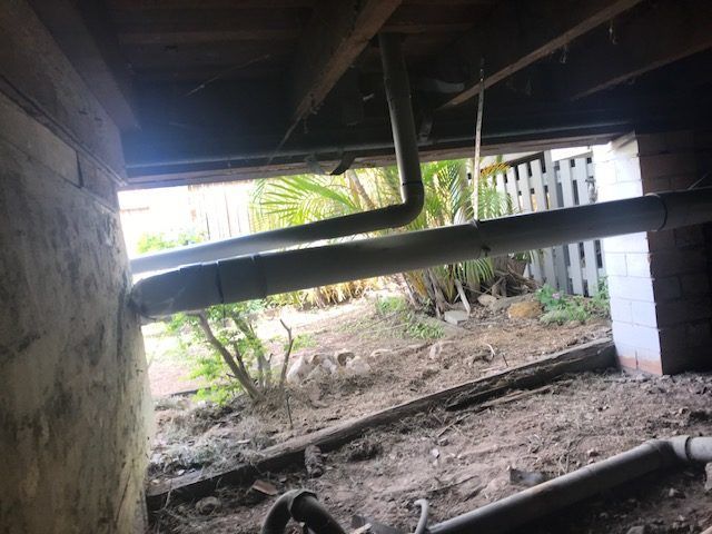 drain under house