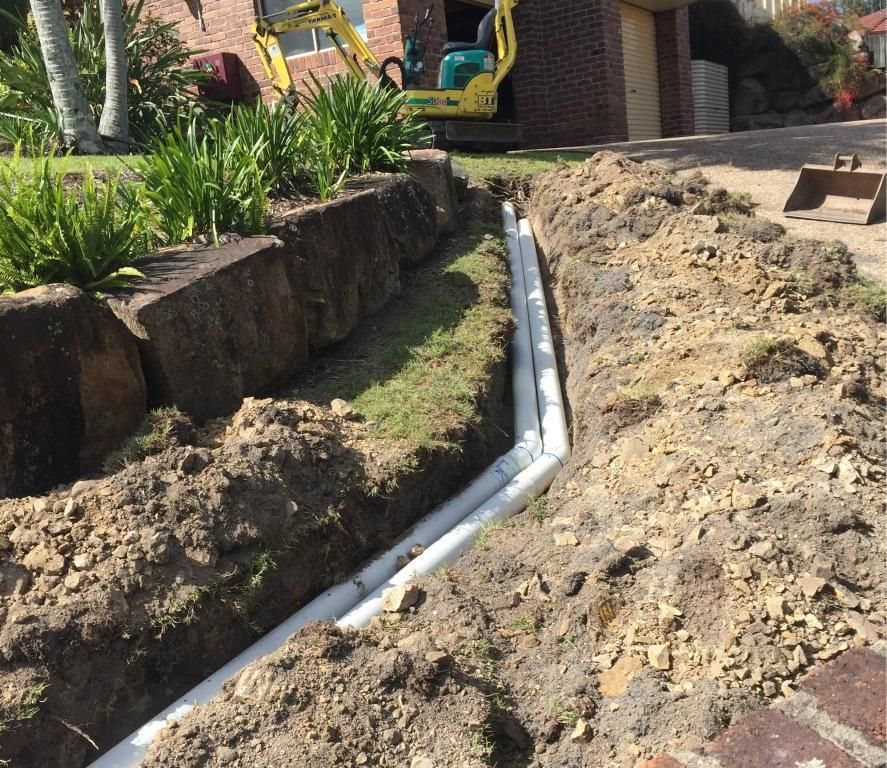 drainage pipe installation
