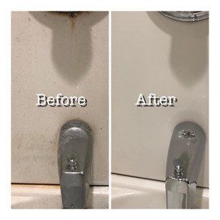Before & After Faucet Cleaning — Pittsburgh, PA — The Nature Maid