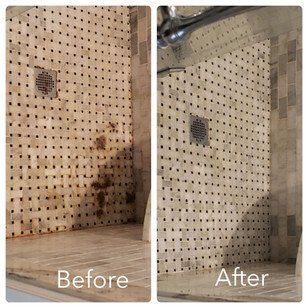 Before & After Bathroom Tiles Cleaning — Pittsburgh, PA — The Nature Maid