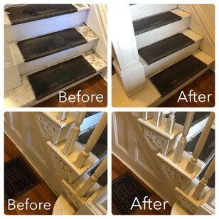 Before & After Stairs  Cleaning — Pittsburgh, PA — The Nature Maid