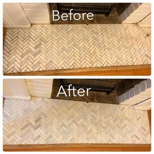 Before & After Tiles Flooring Cleaning — Pittsburgh, PA — The Nature Maid