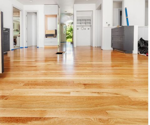 shiny hardwood floor after being refinished in richmond va