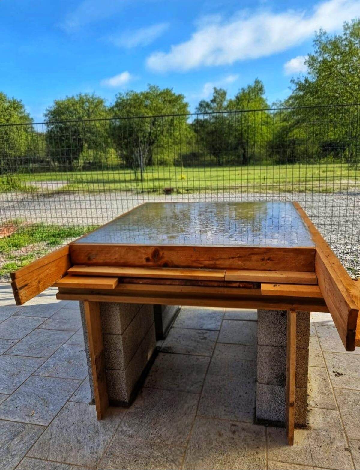 parte di forno a legna traizionale