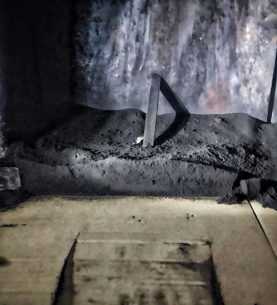 Caminetto con fuliggine 