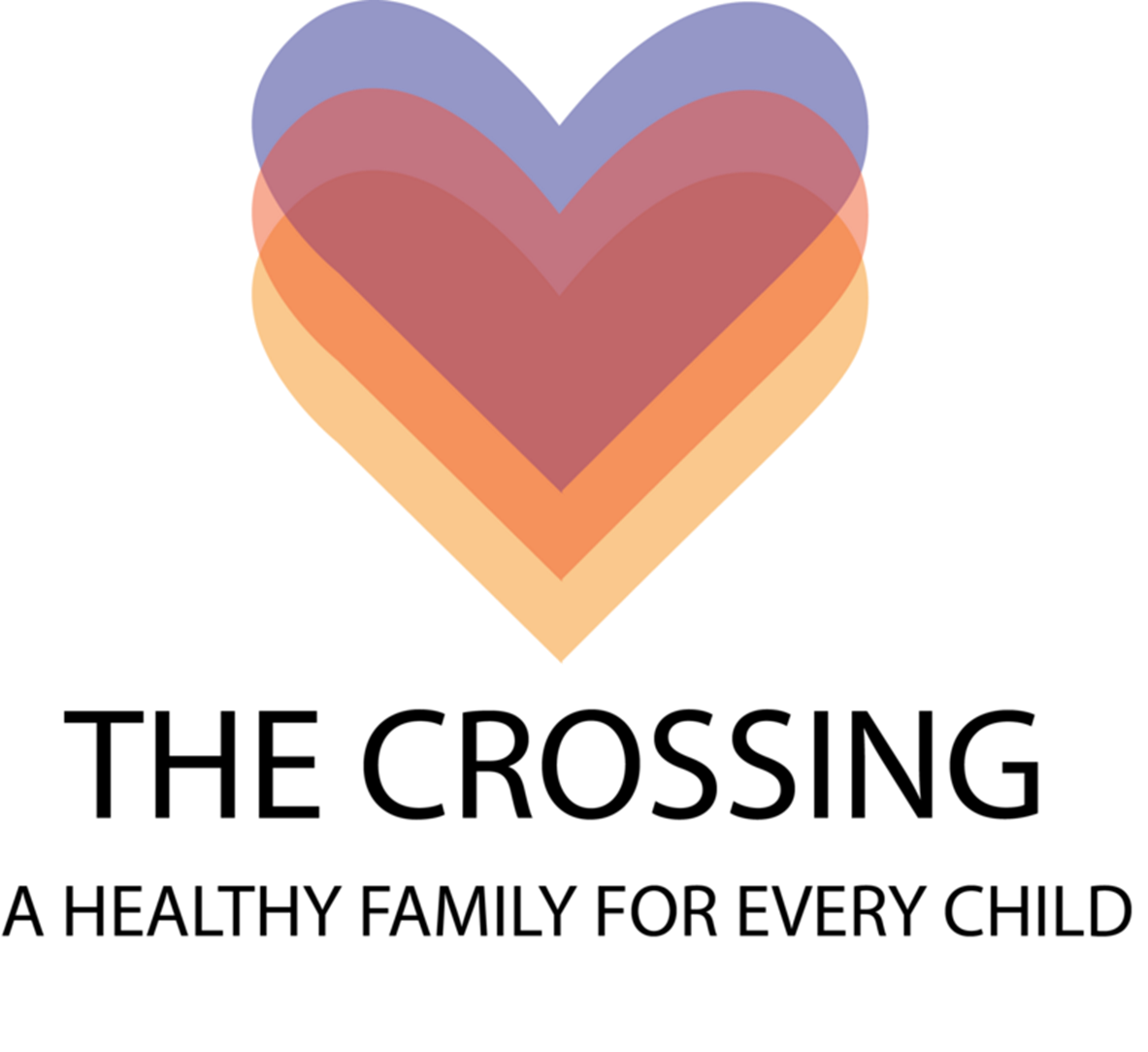 A logo for the crossing a healthy family for every child