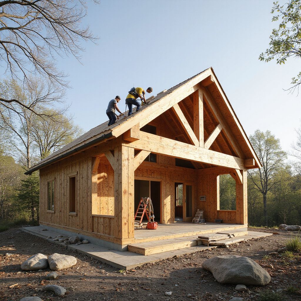 Tetti di abitazioni in legno Lodi