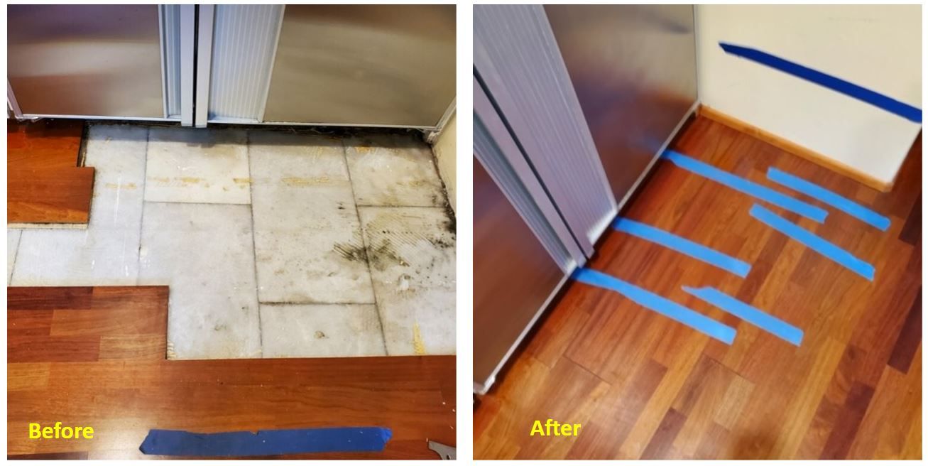 encinitas hardwood flooring repair before and after