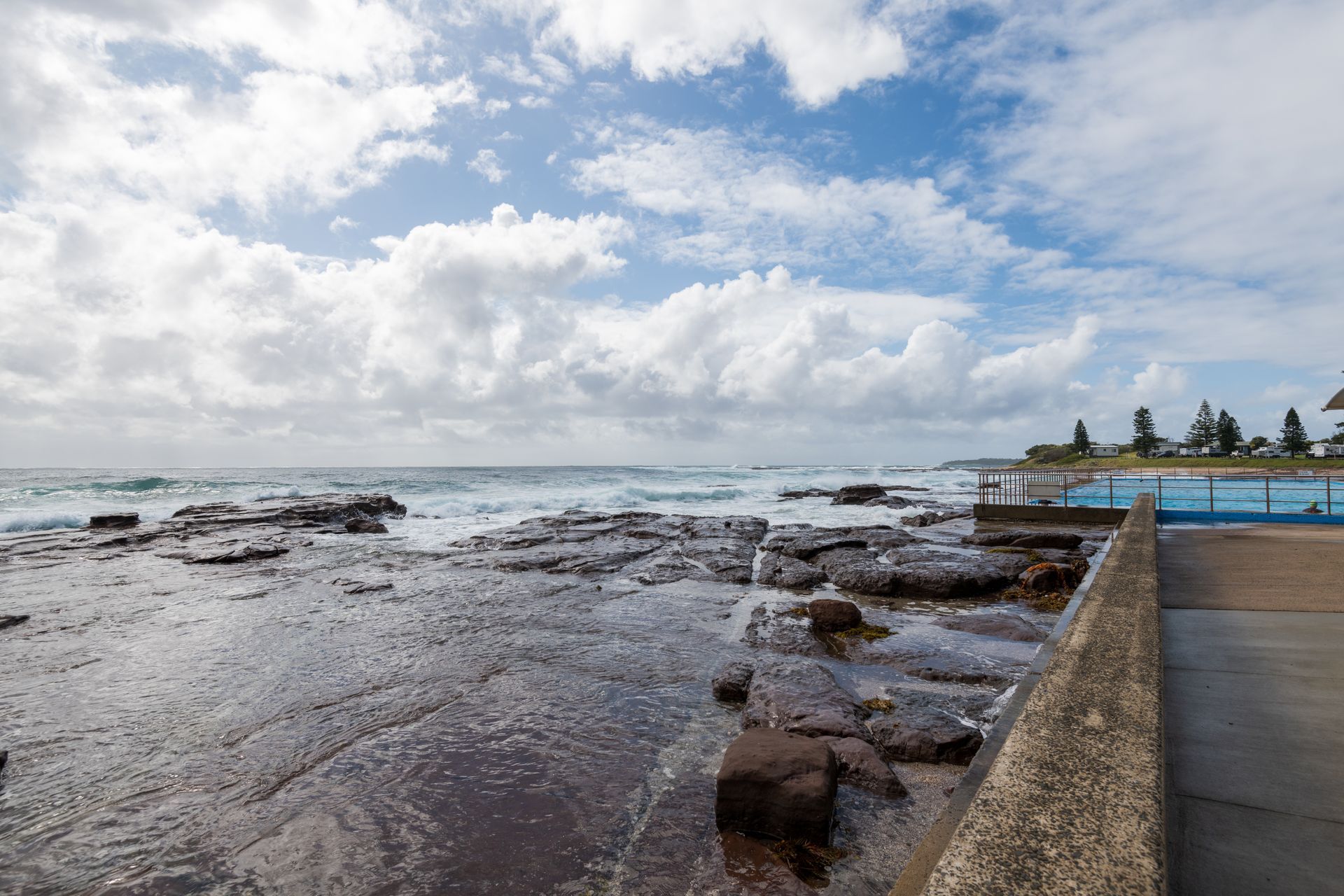 Rocky Shoreline With Waves — Bridge Plumbing & Trades In Shellharbour, NSW
